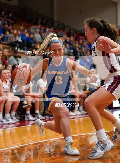 Thumbnail 3 in Danville vs. Crawfordsville (IHSAA 3A Sectional Semifinal) photogallery.