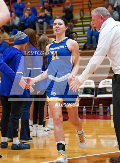 Thumbnail 3 in Danville vs. Crawfordsville (IHSAA 3A Sectional Semifinal) photogallery.