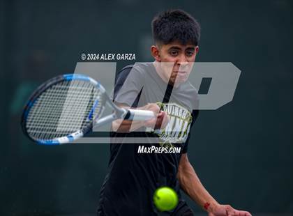 Thumbnail 2 in UIL 1A, 2A & 3A Tennis State Semifinals photogallery.