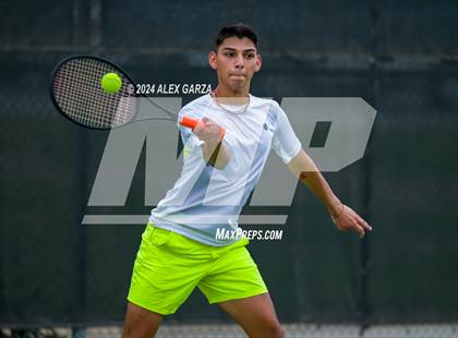 Thumbnail 2 in UIL 1A, 2A & 3A Tennis State Semifinals photogallery.