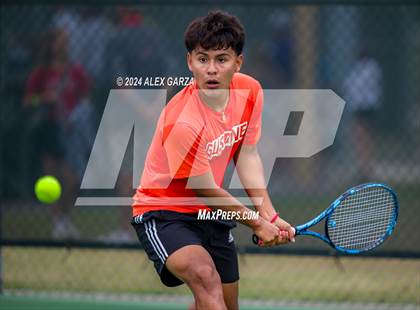 Thumbnail 2 in UIL 1A, 2A & 3A Tennis State Semifinals photogallery.