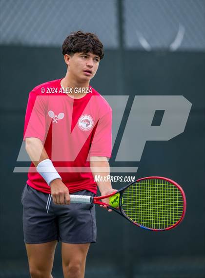 Thumbnail 2 in UIL 1A, 2A & 3A Tennis State Semifinals photogallery.