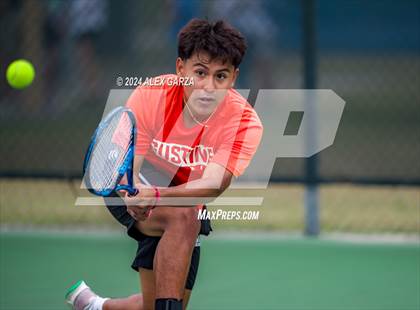 Thumbnail 1 in UIL 1A, 2A & 3A Tennis State Semifinals photogallery.