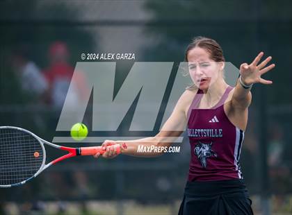 Thumbnail 2 in UIL 1A, 2A & 3A Tennis State Semifinals photogallery.