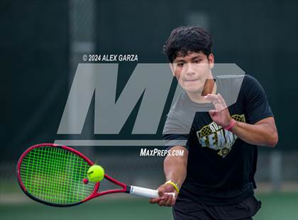 Thumbnail 1 in UIL 1A, 2A & 3A Tennis State Semifinals photogallery.
