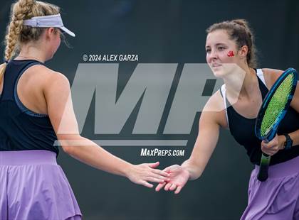 Thumbnail 2 in UIL 1A, 2A & 3A Tennis State Semifinals photogallery.