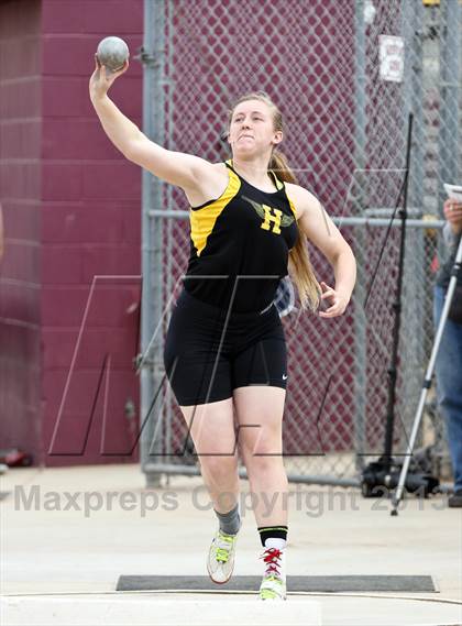 Thumbnail 1 in Arcadia Invitational (Womens Field Events) photogallery.