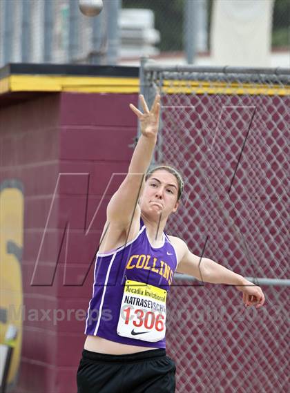 Thumbnail 1 in Arcadia Invitational (Womens Field Events) photogallery.
