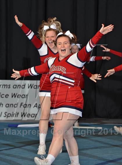 Thumbnail 2 in PIAA Competitive Spirit Championships (Large Squad Cheerbacks) photogallery.