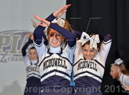 Thumbnail 2 in PIAA Competitive Spirit Championships (Large Squad Cheerbacks) photogallery.