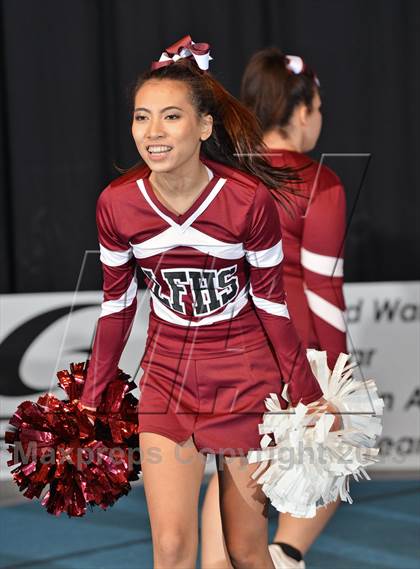Thumbnail 1 in PIAA Competitive Spirit Championships (Large Squad Cheerbacks) photogallery.