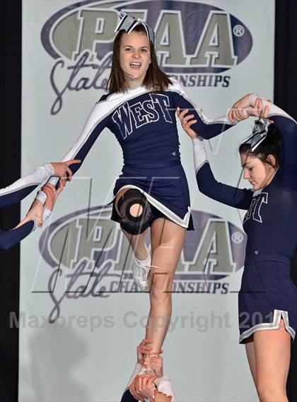 Thumbnail 2 in PIAA Competitive Spirit Championships (Large Squad Cheerbacks) photogallery.