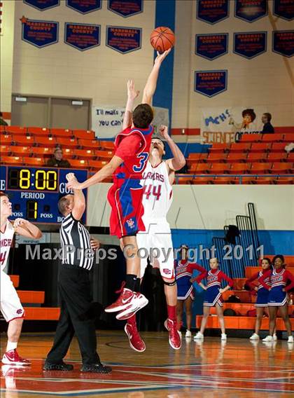 Thumbnail 1 in Calloway County vs. Massac County (Marshall County Hoopfest) photogallery.
