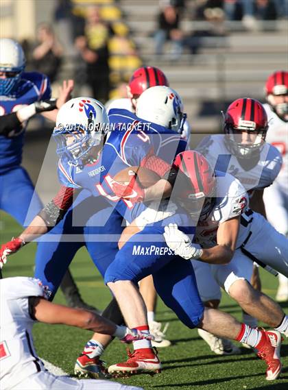 Thumbnail 2 in Hodgeman County vs Hanover (KSHSAA 8M D2 Final) photogallery.