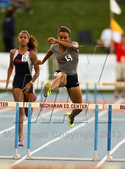 Thumbnail 1 in CIF State Track & Field Championships (Girls 300m Hurdles) photogallery.