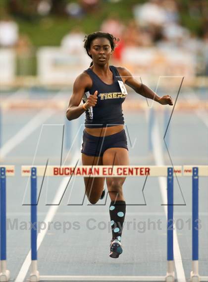 Thumbnail 1 in CIF State Track & Field Championships (Girls 300m Hurdles) photogallery.