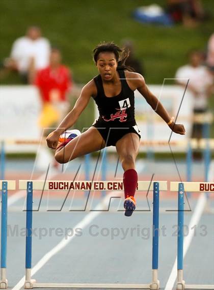 Thumbnail 2 in CIF State Track & Field Championships (Girls 300m Hurdles) photogallery.