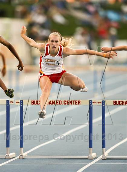 Thumbnail 3 in CIF State Track & Field Championships (Girls 300m Hurdles) photogallery.