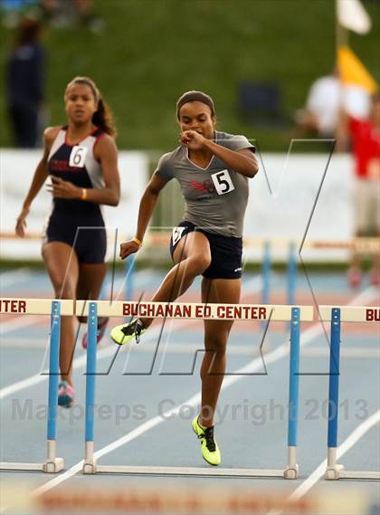 Thumbnail 3 in CIF State Track & Field Championships (Girls 300m Hurdles) photogallery.