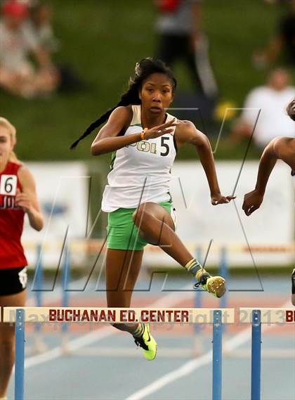 Thumbnail 3 in CIF State Track & Field Championships (Girls 300m Hurdles) photogallery.