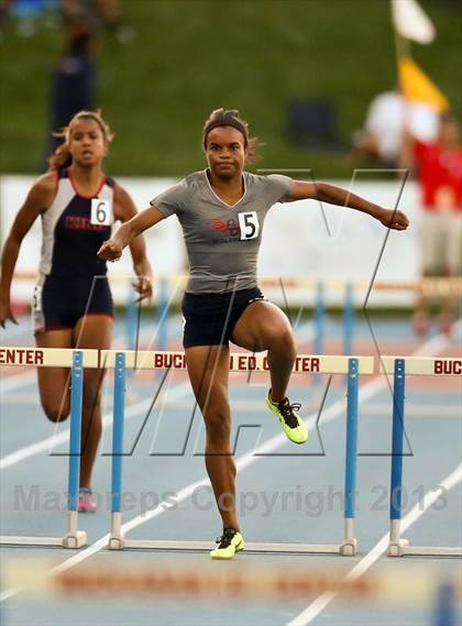 Thumbnail 1 in CIF State Track & Field Championships (Girls 300m Hurdles) photogallery.