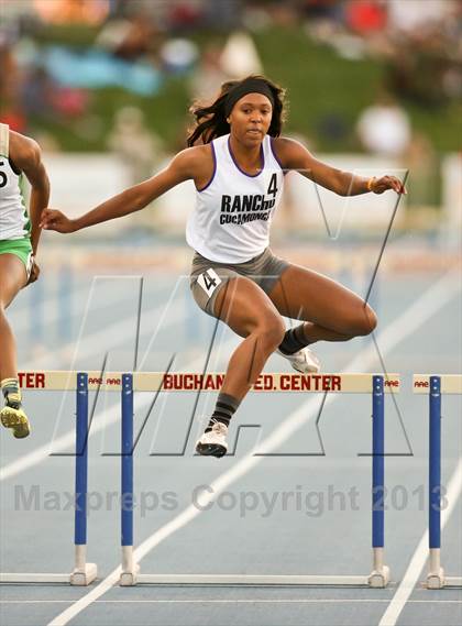 Thumbnail 2 in CIF State Track & Field Championships (Girls 300m Hurdles) photogallery.