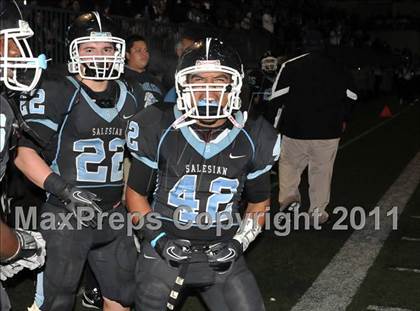Thumbnail 3 in Salesian vs. Mojave (CIF SS Playoffs) photogallery.