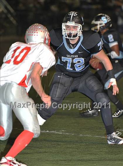 Thumbnail 1 in Salesian vs. Mojave (CIF SS Playoffs) photogallery.