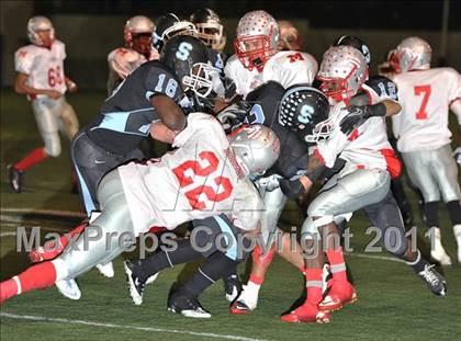 Thumbnail 2 in Salesian vs. Mojave (CIF SS Playoffs) photogallery.