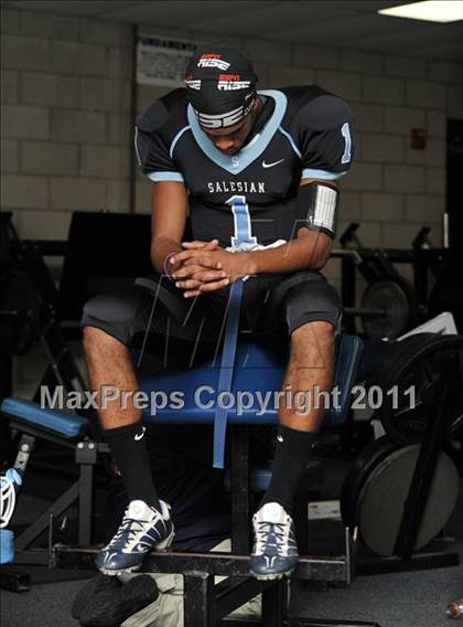 Thumbnail 2 in Salesian vs. Mojave (CIF SS Playoffs) photogallery.