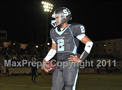 Thumbnail 2 in Salesian vs. Mojave (CIF SS Playoffs) photogallery.
