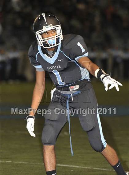 Thumbnail 3 in Salesian vs. Mojave (CIF SS Playoffs) photogallery.