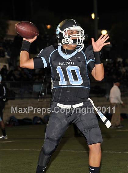 Thumbnail 2 in Salesian vs. Mojave (CIF SS Playoffs) photogallery.