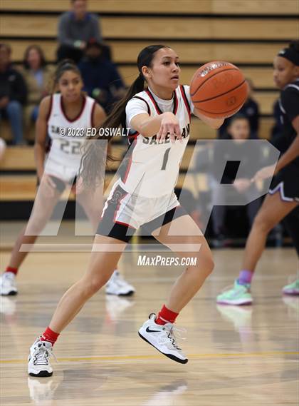 Thumbnail 3 in Salesian College Preparatory vs. Piedmont (MLK Classic) photogallery.