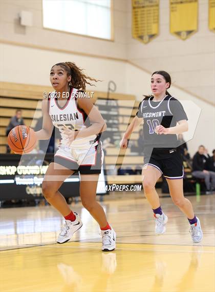 Thumbnail 2 in Salesian College Preparatory vs. Piedmont (MLK Classic) photogallery.