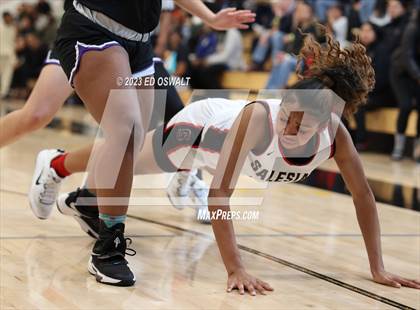 Thumbnail 2 in Salesian College Preparatory vs. Piedmont (MLK Classic) photogallery.