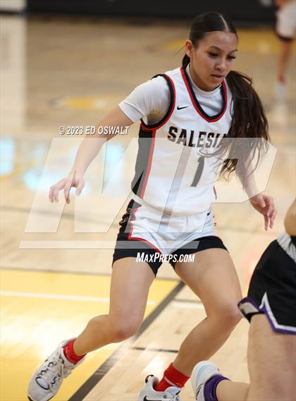 Thumbnail 1 in Salesian College Preparatory vs. Piedmont (MLK Classic) photogallery.