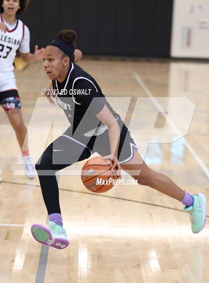 Thumbnail 1 in Salesian College Preparatory vs. Piedmont (MLK Classic) photogallery.