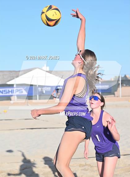 Thumbnail 1 in O'Connor vs. Notre Dame Prep (AIA DI Pairs Semifinal) photogallery.