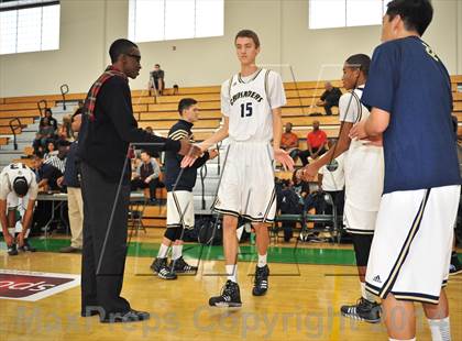 Thumbnail 1 in Rancho Christian vs Mater Dei Catholic (SDLA Challenge) photogallery.