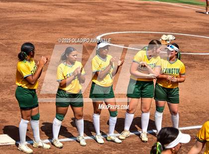 Thumbnail 3 in Lexington @ Coahoma (UIL Softball 3A Div 2 Final) photogallery.