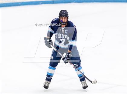Thumbnail 2 in Masconomet Regional vs. Triton Regional (MIAA Division 2 North Semifinal) photogallery.