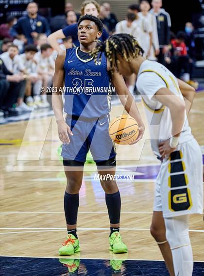 Thumbnail 1 in Notre Dame (SO) vs Granada (CIF State D1 Final) photogallery.