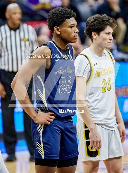 Thumbnail 1 in Notre Dame (SO) vs Granada (CIF State D1 Final) photogallery.