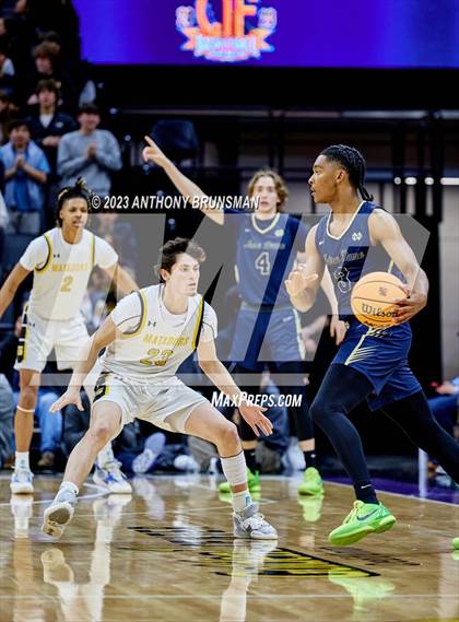 Thumbnail 3 in Notre Dame (SO) vs Granada (CIF State D1 Final) photogallery.