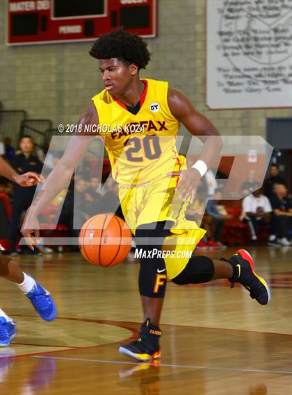 Thumbnail 1 in Fairfax vs. Bishop Gorman (Nike Extravaganza) photogallery.