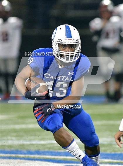 Thumbnail 1 in Antelope @ Capital Christian (CIF SJS D3 Playoffs) photogallery.