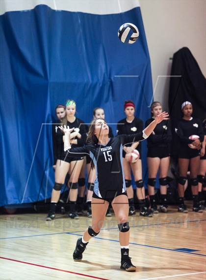 Thumbnail 3 in Desert Ridge vs. Veritas Prep (Nike Tournament of Champions) photogallery.