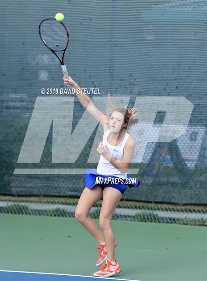 Thumbnail 1 in Rocklin vs. Cupertino (CIF NorCal Regional Team Tennis Championships) photogallery.