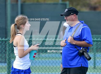 Thumbnail 3 in Rocklin vs. Cupertino (CIF NorCal Regional Team Tennis Championships) photogallery.